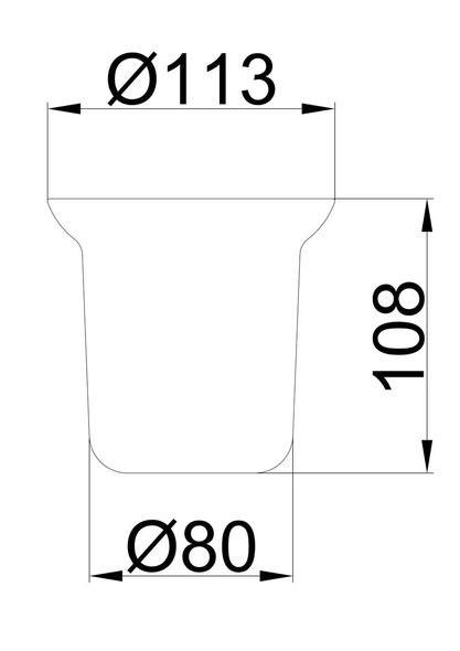 Склянка для йоржика Frap F753, матовий