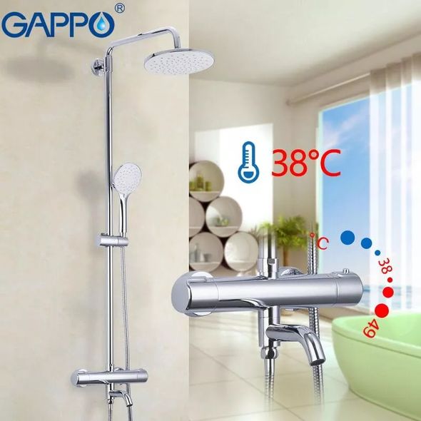 Душова система з термостатом Gappo G2490 Хром