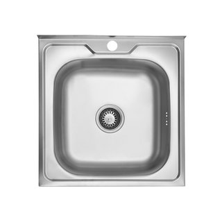 Кухонна мийка накладна Kroner KRP Dekor-5050 (0,6 мм)