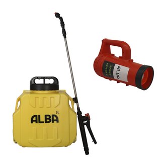 Набор Опрыскиватель Spray CF-BC-5л аккумуляторный и Насадка Турбо туман ALBA Spray CF-108E