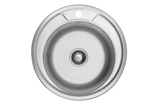 Кухонна мийка Kroner KRP Dekor-490 (0,6 мм)