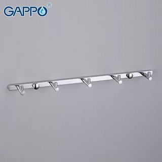 Вішалка GAPPO G202-5 на 5 гачків 300 мм, хром