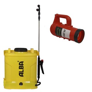 Набір Обприскувач Spray CF-EN-10л акумуляторний та Насадка Турбо туман ALBA Spray CF-108E