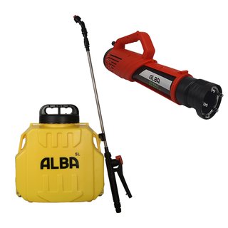 Набір  3 в 1 Обприскувач Spray CF-BC-5л акумуляторний та Насадка Турбо туман ALBA Spray CF-112E