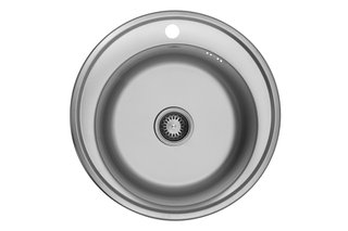 Кухонна мийка Kroner KRP Satin - 510 (0.8 мм)
