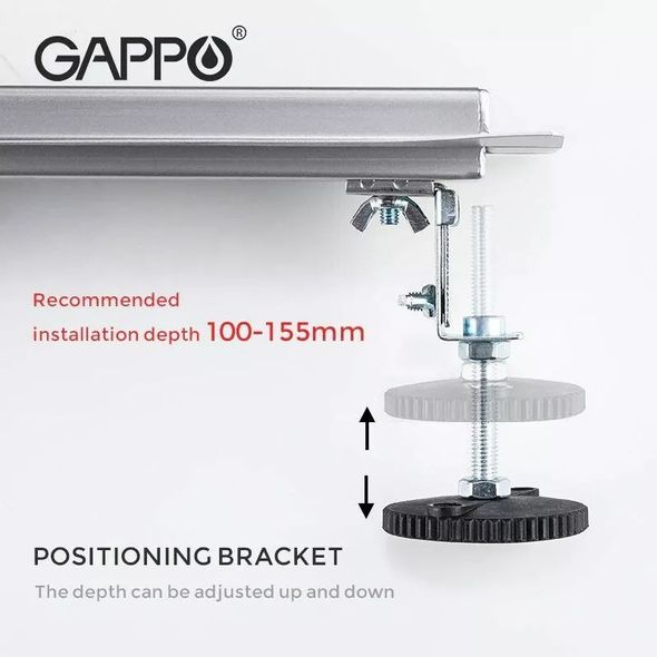 Душовий Трап з нержавіючої сталі Gappo G86007-4 70*600мм