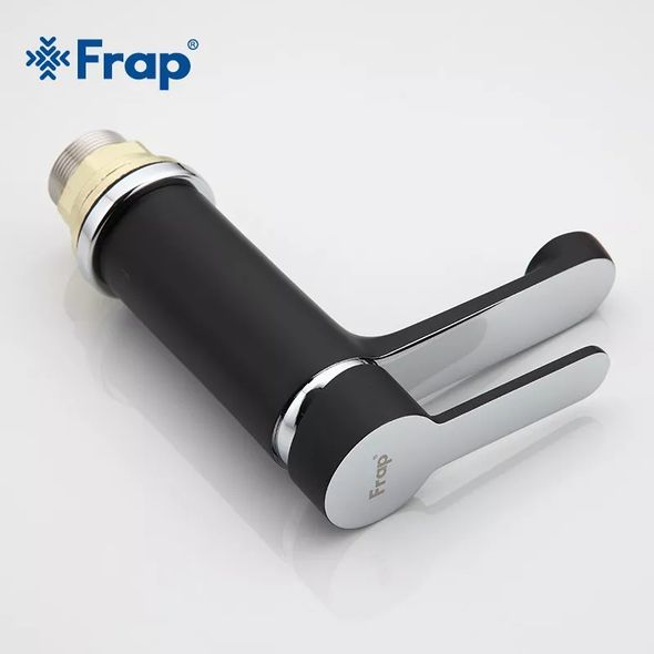 Змішувач для умивальника Frap F1042 Чорний/Хром