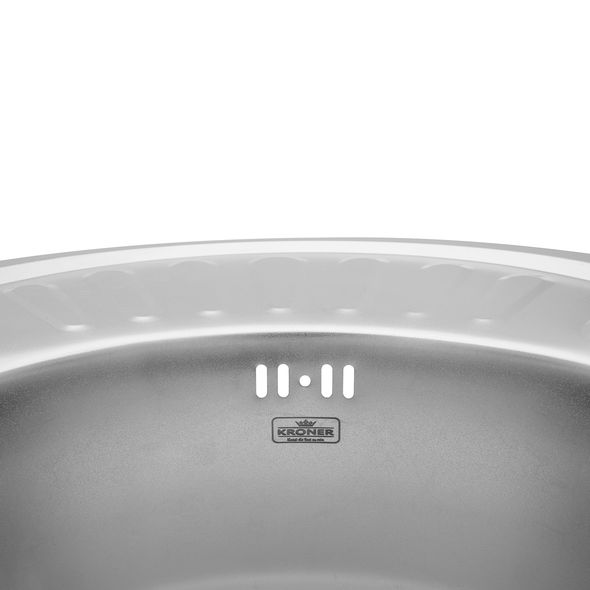 Кухонна мийка Kroner KRP Satin-5745 (0,6 мм)