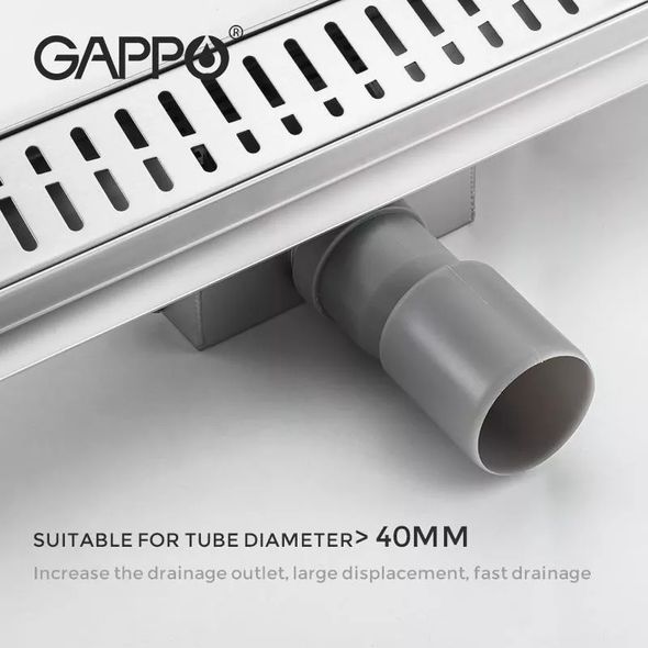 Душовий Трап з нержавіючої сталі Gappo G85007-3 70*500мм