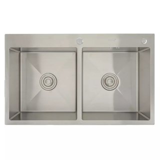 Кухонна мийка GAPPO GS8350 накладна 830x500 мм, нержавіюча сталь