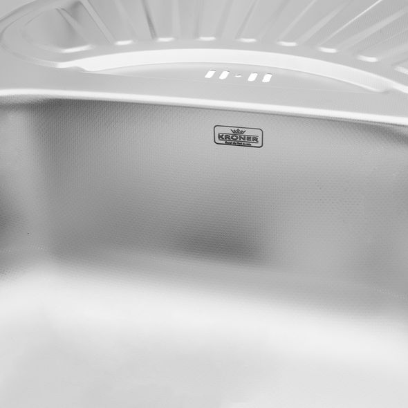 Кухонна мийка Kroner KRP Dekor-7549 (0,8 мм)
