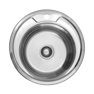 Кухонна мийка Kroner KRP Polierte-490 (0,6 мм)