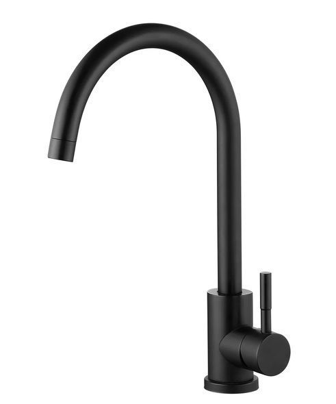 Смеситель для кухни WEZER EKO4A-01-BLACK черного цвета