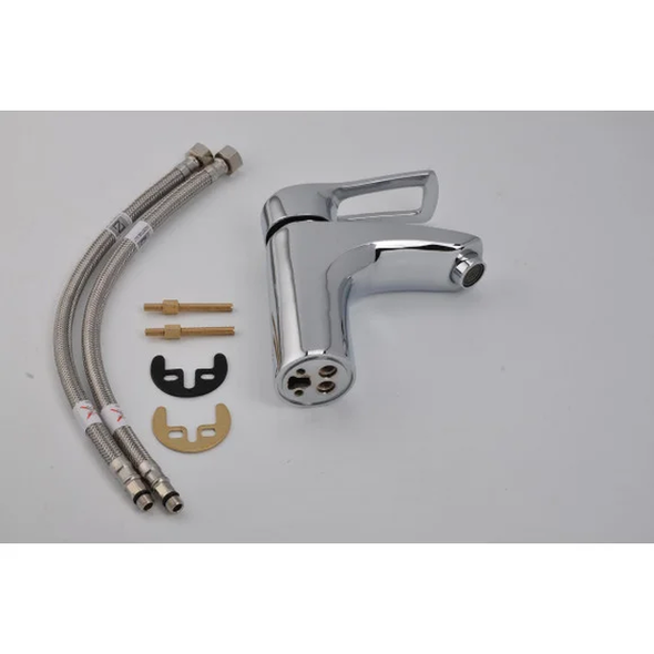 Смеситель для умывальника Frap F10701-B, хром