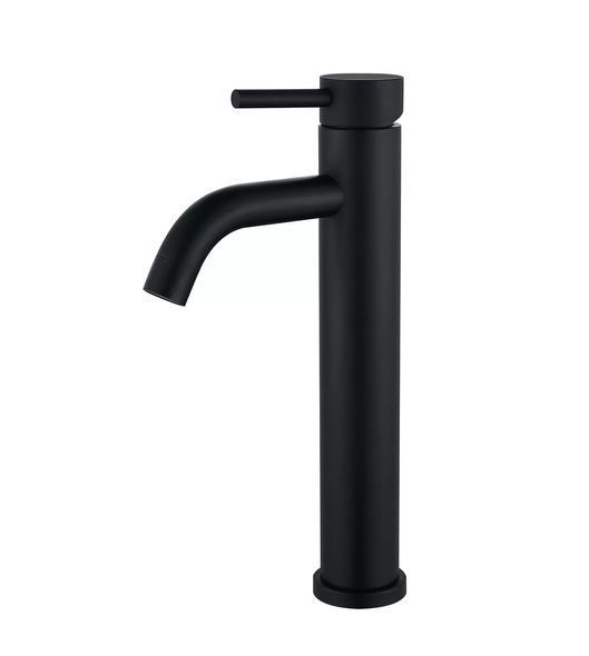 Смеситель для умывальника WEZER EKO11C-01-BLACK высокий