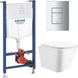 GROHE Rapid Solido Even з панеллю змиву Even + унітаз Rimless із сидінням Slim Soft Close дюропласт