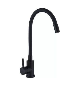 Змішувач для кухні з гнучким виливом Wezer EKO4E-01-BLACK