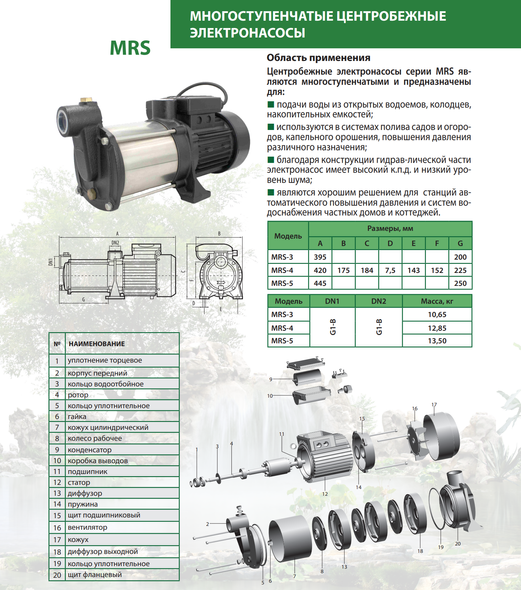 Насос центробежный ALBA MRS-4