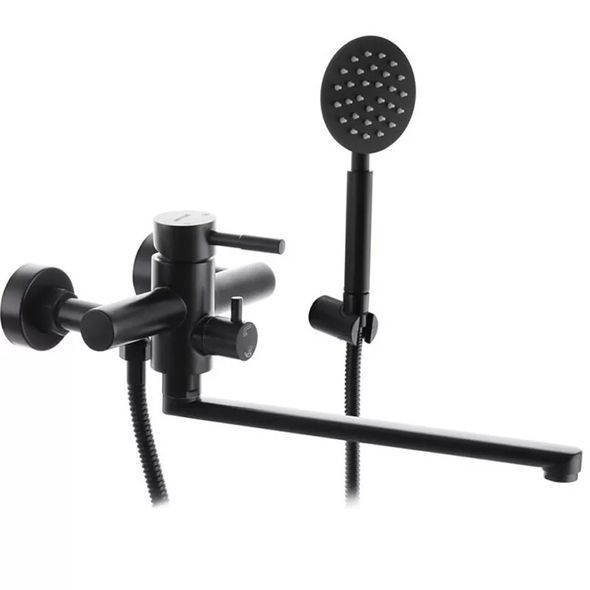 Смеситель для ванны WEZER EKO7A-01-BLACK черный