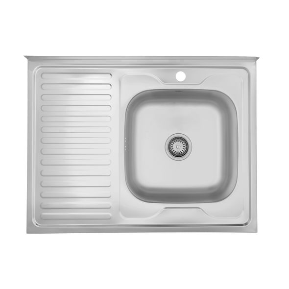 Кухонна мийка накладна Kroner KRP Satin-6080R (0,6 мм)