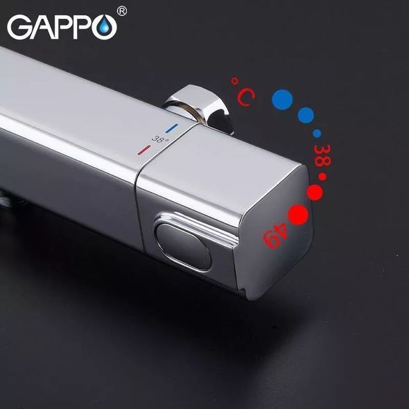 Смеситель для душа с термостатом Gappo G2091 хром