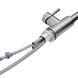 Комплект 4 в 1 кухонная мойка 5050HM PVD 3/1 мм с дозатором, корзинкой и смесителем с выдвижным изливом Kroner Графит