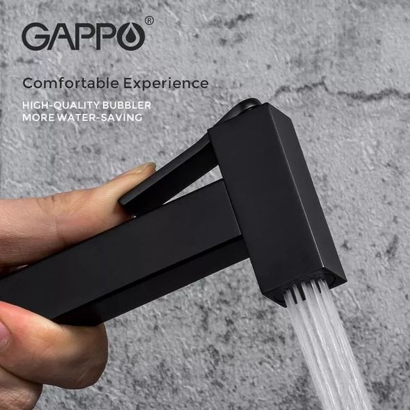 Гігієнічний душ із термостатом Gappo G7207-60 Чорний