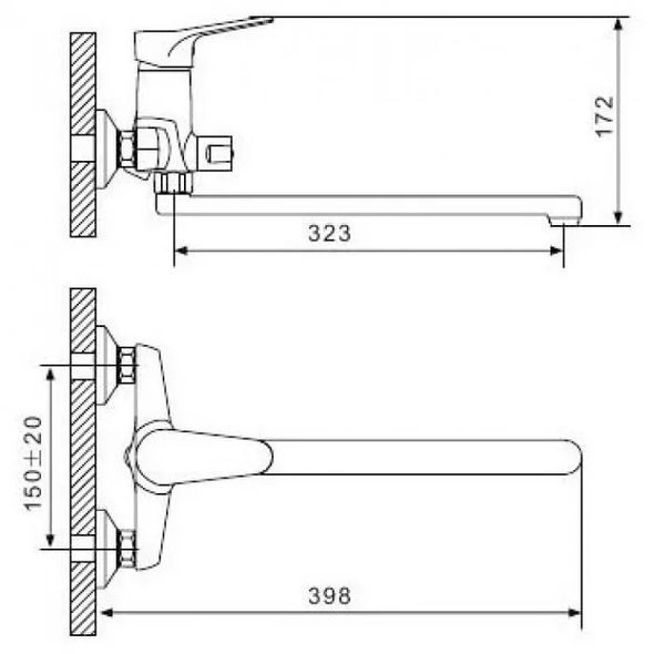 Змішувач для ванни Gappo G2236 хром