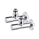 Комплект кранов для полотенцесушителя Karro KR-7159 1/2" Хром УДЛИНЕННЫЕ