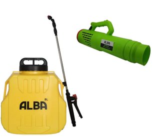 Набір Обприскувач Spray CF-BC-8л акумуляторний та Насадка Турбо туман ALBA Spray CF-113E