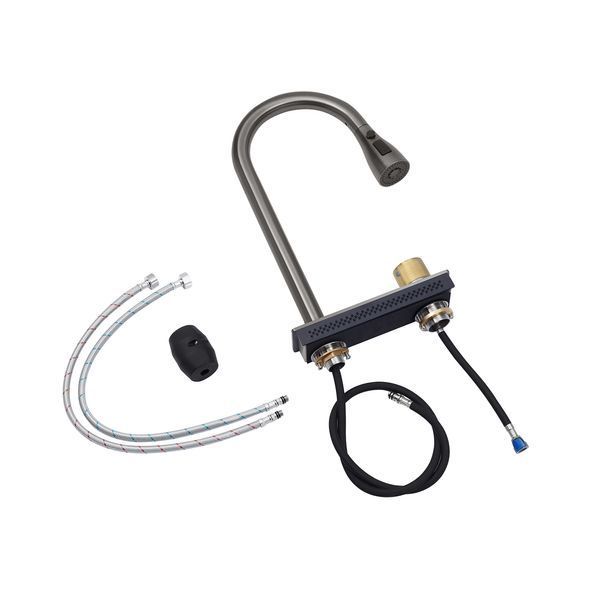 Кухонна мийка Kroner KRP Schwarze - SET7545HM PVD (3.0/0.8 мм)