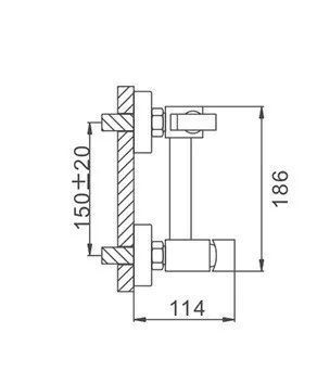 Гигиенический душ со смесителем Frap F7504-6 Черный