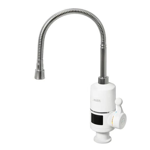 Кран водонагреватель проточный Wezer SDR-F05T с гибким гусаком