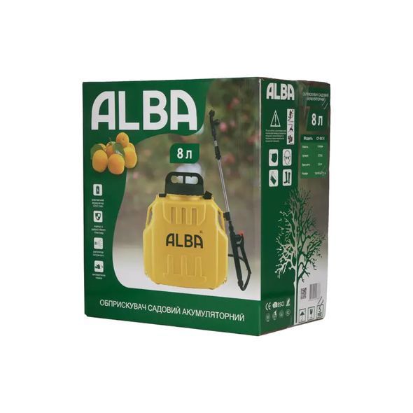Набір Обприскувач Spray CF-BC-8л акумуляторний та Насадка Турбо туман ALBA Spray CF-108E