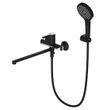 Смеситель для ванны Gappo G2203-6 черный/хром