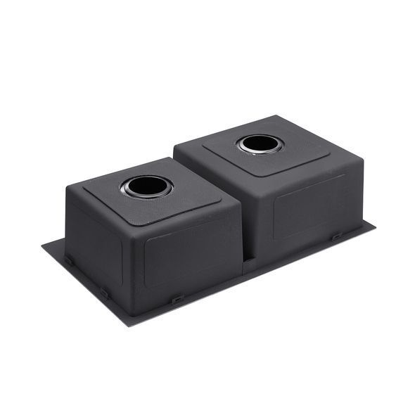 Кухонна мийка Kroner KRP Schwarze - 7843ZHM PVD (3.0/1.0 мм)