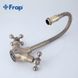 Смеситель для кухни Frap F4319-4 с гибким изливом, Бронза