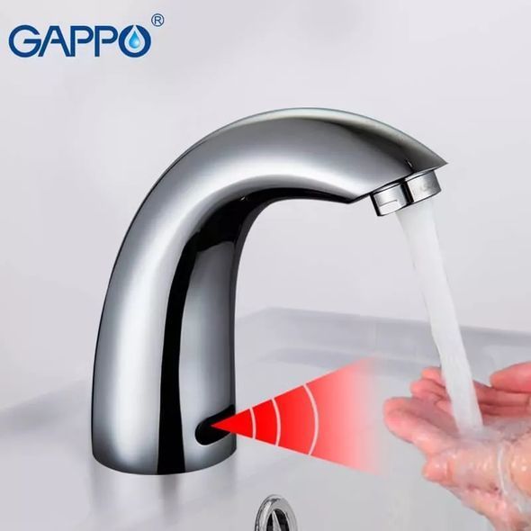 Смеситель для умывальника сенсорный Gappo G517 хром