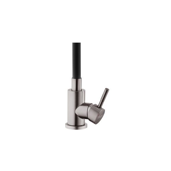 Змішувач для кухні з гнучким виливом Kroner KRP Edelstahl Klassisch - PVD035BLK Чорний