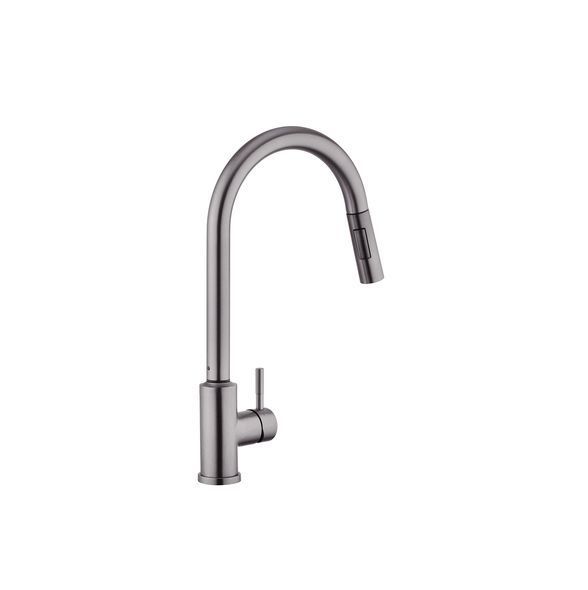 Смеситель для кухни с выдвижным изливом Kroner KRP Edelstahl Klassisch - PVD03916 сенсорный