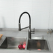 Смеситель для кухни с гибким изливом GAPPO G4398-51 Графит