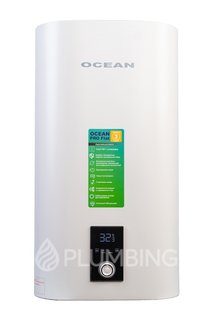 Бойлер плоский Ocean Flat Digital 80л емальований бак сухий тен