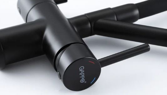 Смеситель для кухни под фильтр Gappo G4398-86 черный