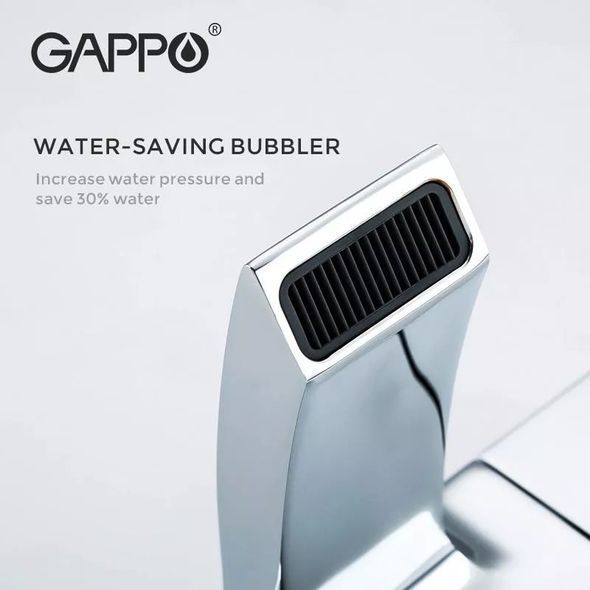 Смеситель для умывальника с термостатом Gappo G1007-40 хром