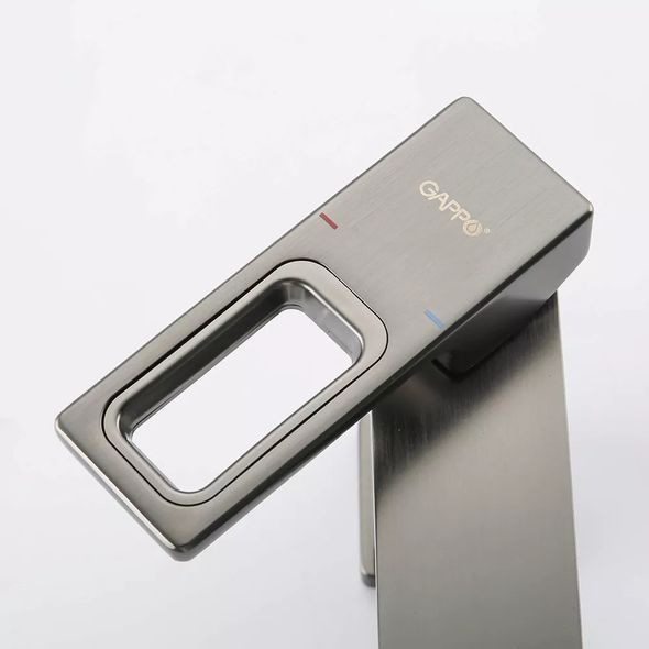 Смеситель для умывальника Gappo G1017-9 графит