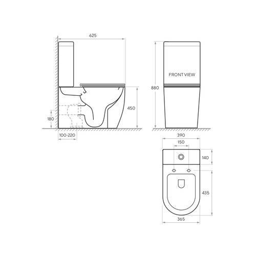 Унитаз напольный компакт Koller Pool Round Smart система смыва Tornado 3.0 с сиденьем Soft-close 1872570199