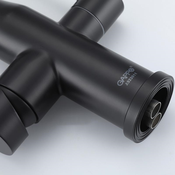Смеситель для кухни под фильтр Gappo G4399-66 черный