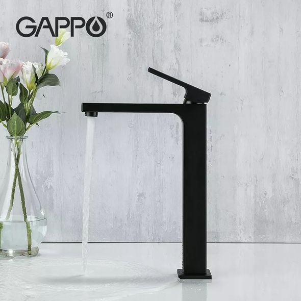 Смеситель для умывальника Gappo G1017-62 черный