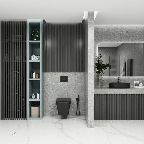 Унітаз підвісний Koller Pool KVADRO система змиву Tornado 1.0 з сидінням Soft-close чорний матовий KR-0530-RQ-MB