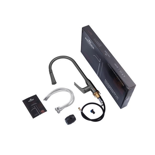 Смеситель для кухни с выдвижным изливом Kroner KRP Graz - GRP030-T